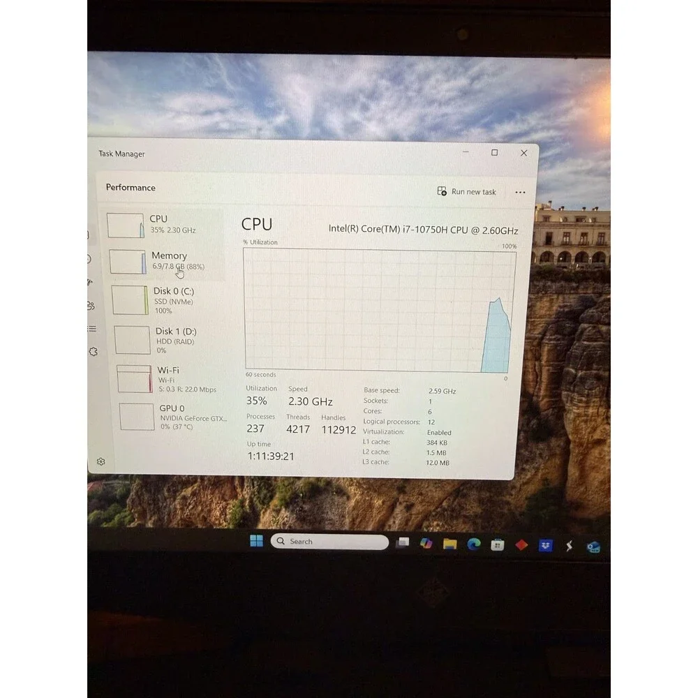 HP omen 15dh1070wm